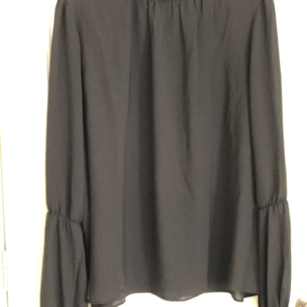 ELOQUII high-neck smocked blouse - Picture 3 of 12